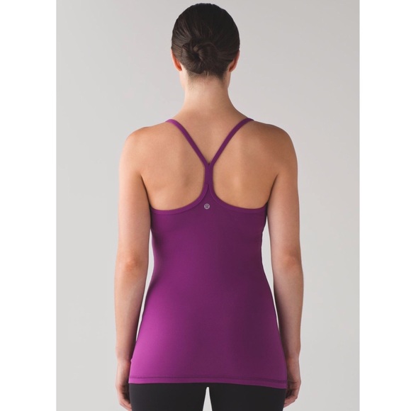 lululemon athletica Tops - Lululemon Aurora Purple Power Y Athletic Tank Top